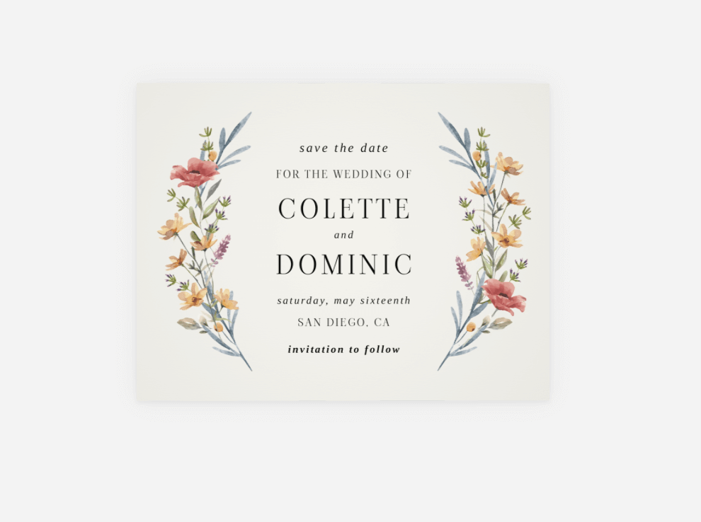 save the date - wedding personalized details 